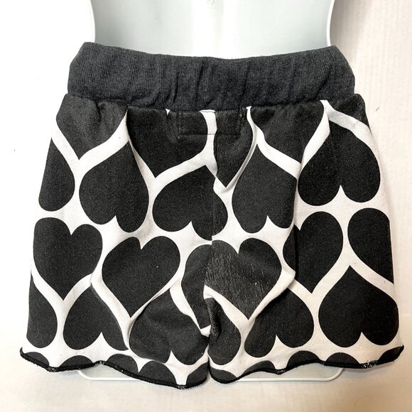 Heart Sweatpants Shorts Size Small Cotton Pants Festival Handmade Upcycled Flow - Picture 5 of 12